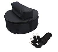 VGEBY Mochila con Bolsa para Tambor de 14 Pulgadas, Tela Oxford con Correa para el Hombro y Bolsillos Exteriores para Soporte de Batería y Baquetas, Asa Superior Correas Ajustables