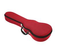 VGEBY Mochila para Ukelele con Correa Desmontable para 23/24 Pulgadas - Cremallera Doble Suave (23/24 Pulgadas Rojo)