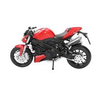 VGEBY Modelo de Moto de Aleación a Escala 1:12, Juguete Realista con Espejo en el Marco, para Exhibición en Colección, Regalo Infantil (Rojo)