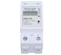 VGEBY Monitor de Control Remoto de Aplicación de Medidor de Energía Monofásico para Gestión Eficiente de la Electricidad, 110-230 V, ABS Ligero, 1 Unidad