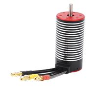 VGEBY Motor sin Escobillas 3670, 4 Polos, 12 Ranuras, Alto par CNC 6061 T6, Radiador de Aleación de Aluminio, Bobinado de Cobre de Alta Pureza para Coche RC 1/8 1/10 con Eje de Salida (2850KV)