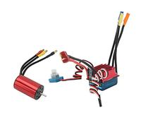 VGEBY Motor sin Escobillas 4600KV y ESC S35A, Aleación de Aluminio de 4 de Alto par, Protección contra Sobrecalentamiento 35A para Coches y Camiones RC 1/16 1/18