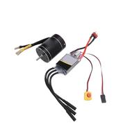 VGEBY Motor sin Escobillas ESC Combo 2600KV 75A Set, 6061 T6 Disipador de Calor de Aluminio RC Motor Combo para 2S 3S 1 10 1 8 RC Coches Barcos, Control Suave del Acelerador, Protección contra