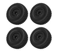 VGEBY Neumático de Rueda de Coche RC, Caucho de 110 Mm, Neumáticos Duraderos de 10 Radios para Slash 4x4 2WD y Camión de Recorrido Corto
