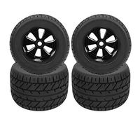 VGEBY Neumático RC, 4 Piezas 1/8 RC Llantas de Neumáticos de Goma para Automóviles Neumáticos de Ruedas de Camión RC Crawler Axial para Piezas de Accesorios ZD Racing 165x104 Mm