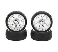 VGEBY Neumáticos de Coche RC, 4PCS 1/10 Neumáticos RC de Amortiguación Fuerte Neumáticos de Goma de Coche RC de Alta Resistencia a la Abrasión Adecuados para la Mayoría de los Coches(Neumático B)