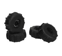 VGEBY Neumáticos de Goma para Coche RC, Neumáticos Hexagonales Negros Duraderos para Coche Mojave 1/7 UDR de Tarjeta Corta RC con Tracción Superior y Absorción de Impactos