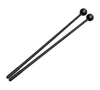 VGEBY Orff Mallet - Herramientas educativas duraderas y ligeras para la educación musical temprana, 1 par de mazos de plástico (plástico negro)