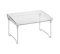 VGEBY Organizador Transparente Apilable, Estante de Almacenamiento Transparente Multifuncional para Maquillaje, Herramientas de Cocina, Suministros de Baño de Plástico (un nivel Talla única)