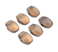 VGEBY Pack de 6 Perillas de Afinación de Plástico Marrón para Guitarra, Perillas de Repuesto de para Afinar Guitarras Eléctricas, Acústicas y Folk (Viene con tornillos plateados, juego de seis)