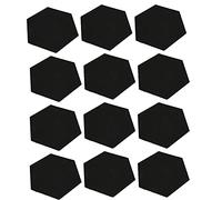 VGEBY Panel de Absorción Acústica de 12 Piezas, Juego de Espuma de Aislamiento Acústico de Alto Rendimiento para Mejorar la Calidad del Sonido, Adecuado para Uso Doméstico (BLACK)