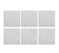 VGEBY Panel de Absorción Acústica Insonorizado de Fibra de Poliéster para Sala de Piano, Estudio de Grabación, Guardería, Paquete de 6 (gris-plata)