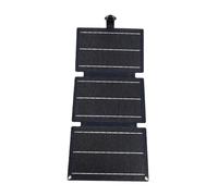 VGEBY Panel de Carga Solar, Cargador de Panel Solar Flexible ETFE de 21 W con USB Tipo C, 22% de Conversión Monocristalina, Cubierta IP68, Portátil Plegable para Camping, Senderismo, Emergencia