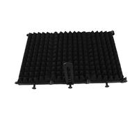 VGEBY Panel Plegable Insonorizado para Reducción de Ruido, Canto y Grabación de Podcasts, Combinación de 3 Paneles/5, Protector de Micrófono de Aislamiento Acústico Portátil, Negro (3 paneles)