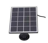 VGEBY Panel Solar, Cargador Monocristalino de Alta Eficiencia de 3W para Cámaras de Seguridad Exteriores y Dispositivos Electrónicos Pequeños (BLACK)