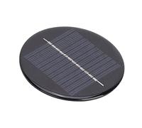 VGEBY Panel Solar Redondo de 4 Piezas de 6 V y 80 Mm, Célula Solar de Silicio Policristalino con Cable, Portátil Estable y Eficiente para Proyectos de Bricolaje Al Aire