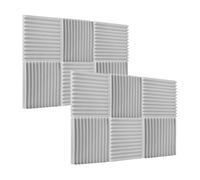 VGEBY Paneles de espuma acústica excelente absorción de sonido 12 piezas/paquete para estudios en casa, sala de juegos 30 * 30 * 2,5 cm gris claro (12 piezas)