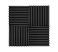 VGEBY Paneles de espuma acústica excelente absorción de sonido 12 piezas/paquete para estudios en casa, sala de juegos 30 * 30 * 2,5 cm gris claro (12 piezas)