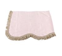 VGEBY Paño Protector a Prueba de Polvo para Piano de 88 Teclas con Decoración de Terciopelo Dorado y Borlas (PINK)