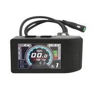 VGEBY Pantalla de Bicicleta Eléctrica, Pantalla LCD ABS 500C Indicador de Color Panel de Control Accesorio de Bicicleta Eléctrica para Bafang BBS01