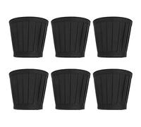 VGEBY Pantalla de Lámpara de Araña, 6 Piezas, Estilo a Presión de Tela Negra para Decoración de Luces de Pared, Perfecto para Estudio y Hotel