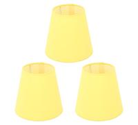 VGEBY Pantalla de Tela de 3 uds., Iluminación Suave de Tela para Hotel Club Villa, Tipo de Intervención de 5,1 Pulgadas (YELLOW)
