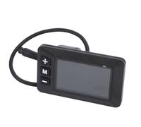 VGEBY Pantalla LCD para Bicicleta Eléctrica, Medidor ABS Resistente Al Agua con Indicador de Velocidad y Nivel de Batería para Panel de Control de Patinete Eléctrico