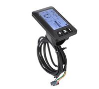 VGEBY Pantalla LCD para Bicicleta, Panel LCD Eléctrico, Pantalla de Nivel de Batería de Velocidad con Conector a Prueba de Agua para Accesorios de Andar en Bicicleta Scooter