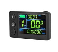 VGEBY Pantalla LCD para Ciclismo Eléctrico, Material ABS Impermeable, Pantalla Grande Retroiluminada con Conector de 5 Pines, para la Mayoría de Bicicletas y Scooters, Soporte para