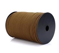VGEBY Paracord Ejército 550 Bobina, Cuerda de Supervivencia Multiusos, Rollo de Cuerda de paracaídas 9 hebras Polipropileno y poliéster, 100 m (Color marrón)