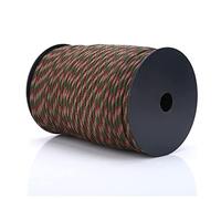 VGEBY Paracord Ejército 550 Bobina, Cuerda de Supervivencia Multiusos Rollo de Cuerda de paracaídas 9 hebras Polipropileno y poliéster - 100 m (Color Bosque Camuflage)