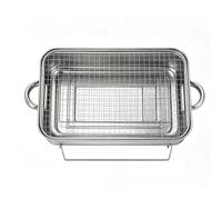 VGEBY Parrilla de Carbón Portátil, Parrilla de Barbacoa de Mesa de Acero Inoxidable 38 X 26 X 14 Cm, Diseño Desmontable Ventilación de Aire Calefacción Uniforme para Acampar Picnics Patio Trasero (A)