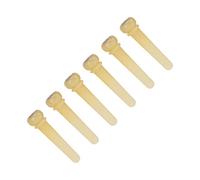 VGEBY Pasadores para Puente de Guitarra, Excelente Mano de Obra, Fácil Reemplazo para Guitarra Folclórica, Ukelele, Paquete de 6 Colores Naturales (#3)