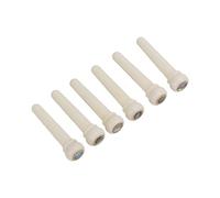 VGEBY Pasadores para Puente de Guitarra, Excelente Mano de Obra, Fácil Reemplazo para Guitarra Folclórica, Ukelele, Paquete de 6 Colores Naturales (#1)