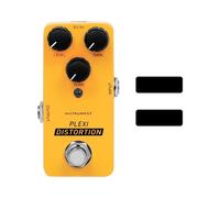 VGEBY Pedal de Distorsión de Metal Naranja, Mini Pedal de Efectos de Guitarra con Bypass Verdadero y Reducción de Ruido, para Guitarra Eléctrica Blues Rock Metal, DC 9V Estilo Plexi