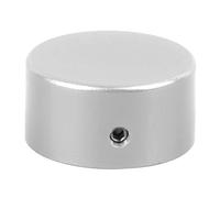 VGEBY Pedal de Efectos de Guitarra, Tapa Superior del Interruptor de Pie de Aluminio, Protección contra Picos, Elegante para Músicos y Guitarras Eléctricas (SILVER)