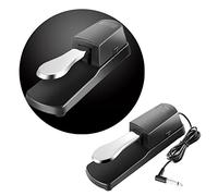 VGEBY Pedal de Sostenido para Piano, Pedal de Teclado Portátil con Almohadilla Antideslizante y Botón de Interruptor, para Piano Manual y Electrónico (astilla)
