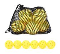 VGEBY Pelota Pickleball Deportiva, PE Pelota Pickleball Amarilla de Alto Rebote Equipo Deportivo Accesorio Protección del Medio Ambiente Otros Artículos Deportivos De Pelota