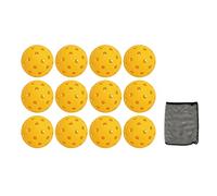 VGEBY Pelotas de Pickleball, 12 Unidades 74 Mm 40 Agujeros para Juego Al Aire (Yellow)
