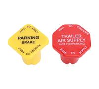 VGEBY Perilla de Freno de Aire para Tractor, Material Plástico, Incluidas Perillas de Freno de Aire y Estacionamiento para Camiones con Válvulas de Empuje Roscadas Compatibles con Peterbilt