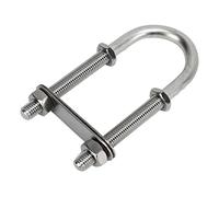 VGEBY Perno en U Marino con Tuerca, Hardware de Yate de Acero Inoxidable, Tornillo para Barco, Pernos en U para Aparejo, Cabrestante, Accesorios de Remolque (M10)