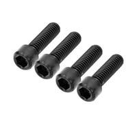 VGEBY Pernos de Pinza de Freno Pernos de Freno de Disco de Bicicleta de Aleación de Ti M6x20 Mm 4 Piezas Ligeros de Alta Resistencia Resistentes a la Erosión para Ciclistas con de Frenado de (BLACK)