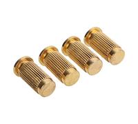 VGEBY Piezas de Guitarra, Anclajes de Puente de Guitarra Eléctrica Ajustables de Metal con Afinación Estable para un Rendimiento Mejorado, 4 Piezas para Guitarras Eléctricas (GOLD)