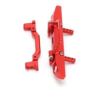 VGEBY Piezas RC, Juego de Parachoques Delantero de Aleación de Aluminio para AXIAL SCX24 90081, Piezas de Actualización Duraderas con Tornillos de Montaje para Coches de Control Remoto 1:24 (Rojo)