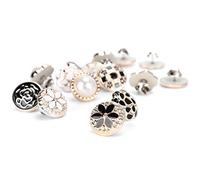 VGEBY - Pines con botones de cuello, 30 piezas, abrigos sin clavos, suéteres, camisas, herramienta decorativa desmontable para manualidades