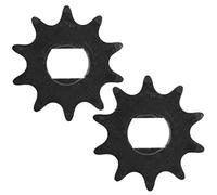 VGEBY Piñón de Cadena de Motor de Acero de 2 Piezas, Orificio Interior de 10 Dientes de 12x17 Mm, con Material de Alta Calidad, para Motores con Engranajes Unite y Motores de CC de