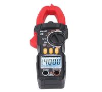 VGEBY Pinza Amperimétrica Digital, Probador de Corriente de Voltaje ABS de 600 V con Alerta de Voltaje sin Contacto, Linterna Incorporada para Electricistas y Técnicos