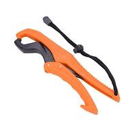 VGEBY Pinza para Peces, Herramienta de Pesca ABS con Abrazadera Mecánica Manual, Pinza Flotante Ligera para Labios de con Antideslizante y Cuerda Ajustable para Pescadores (Pequeña)