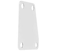 VGEBY Placa de Mástil de Guitarra, Piezas de Repuesto de Hierro Trapezoidal de 4 Orificios para bajo de Jazz, Conexión Reforzada para Guitarra Eléctrica y bajo