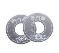 VGEBY Placa indicadora de interruptor de guitarra eléctrica, anillo de disco de ritmo antideslizante para la mayoría de guitarristas aleación de aluminio (plata)